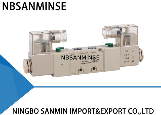 5 Way 2 Position Pneumatic Solenoid Valve 1 / 4 " 1 / 8 " YPC Type Sanmin