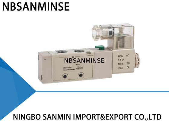 5 Way 2 Position Pneumatic Solenoid Valve 1 / 4 " 1 / 8 " YPC Type Sanmin