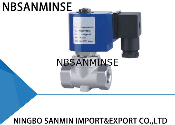 P4 Mini Brass / SS 316 Electric Solenoid Water Valve Pilot Operated Action