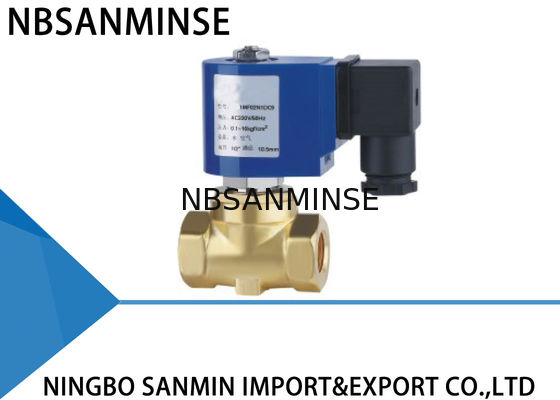 P4 Mini Brass / SS 316 Electric Solenoid Water Valve Pilot Operated Action