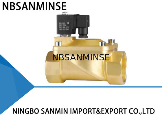 P6 Two Way Forged Brass Solenoid Valve Pilot Operated Solenoid Valve