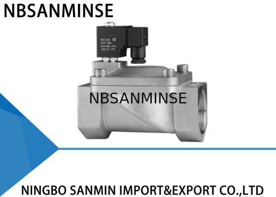 P7 Large Diameter Normally Open Solenoid Valve Stainless Steel 304 / 316
