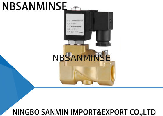 Custom PM 2 / 2 Way Brass Solenoid Valve Latching Solenoid Valve For Gas