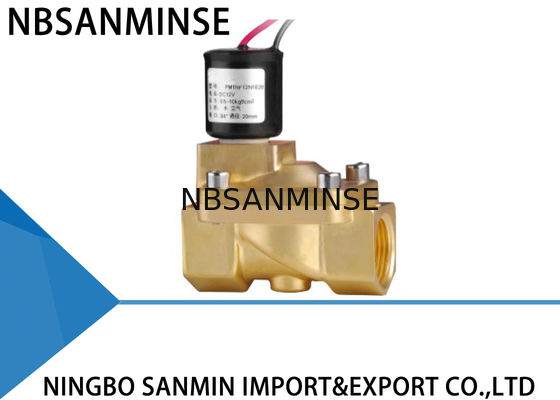 Custom PM 2 / 2 Way Brass Solenoid Valve Latching Solenoid Valve For Gas