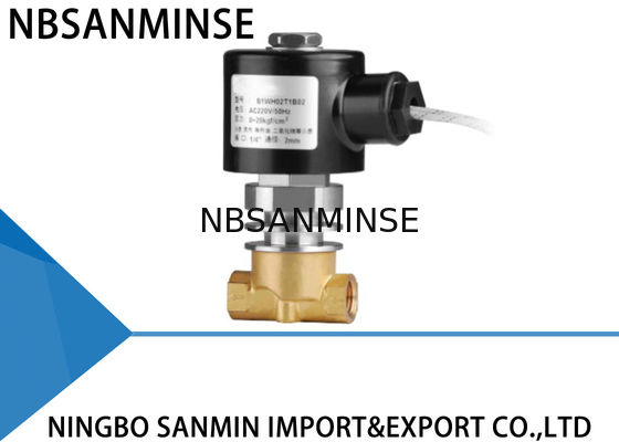 CO2 Liquid Steam Brass Solenoid Valve Normally Closed High / Low Temperature