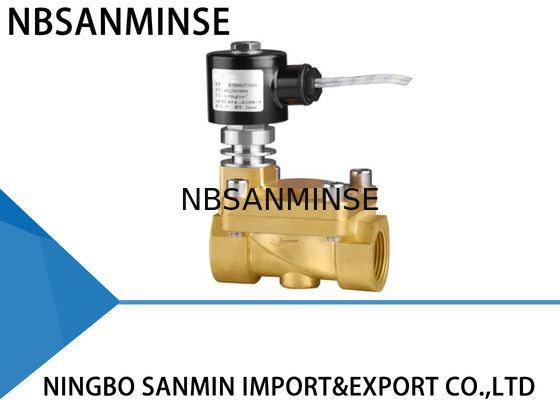 CO2 Liquid Steam Brass Solenoid Valve Normally Closed High / Low Temperature