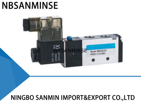 Internal Pilot 5 / 3 5 / 2 Pneumatic Valve 220VAC 24VDC SHAKO Type BM Series