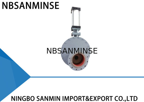 Pneumatic Circular Double Disc Valve Wearproof Cast Iron Body SMWZ644 -DNA - R