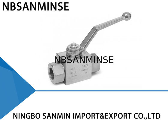 High Pressure Stainless Steel Hydraulic Ball Valve 2 way 1/8" - 2" KBH MKH Series Industry for water oil gas