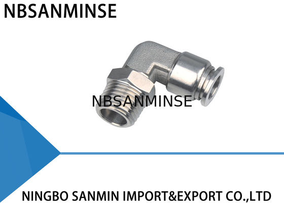 SSL Stainless Steel Air Fittings , Air Line Quick Connect Fittings 1.8MPa Max Pressure