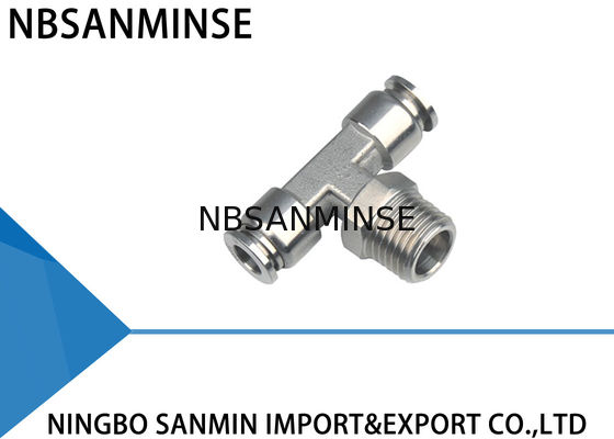 SSB Tee Air / Hydraulic Hose Fittings For Food Service / Chemical Industry