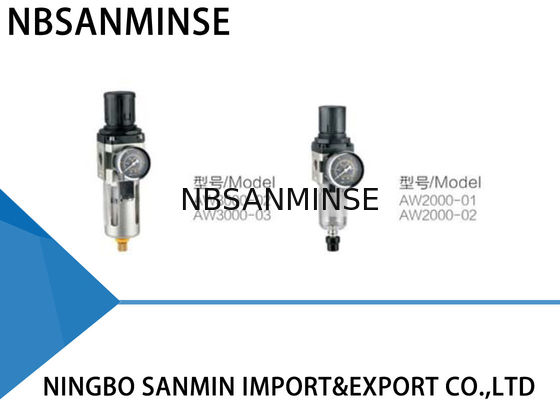 AW Instrument Air Filter Regulator Lubricator 0 . 15MPa - 0 . 85MPa Operating Pressure