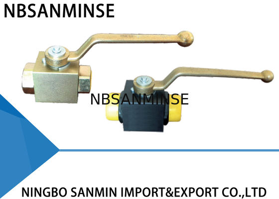Manual Carbon Steel / Brass Hydraulic Ball Valve NBR VITON Seal Type ISO9001 Certification