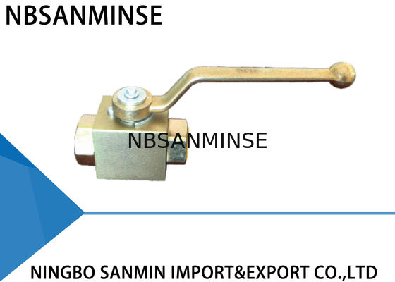 Manual Carbon Steel / Brass Hydraulic Ball Valve NBR VITON Seal Type ISO9001 Certification