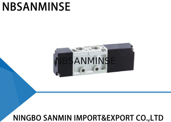 ST Five Port G1 / 4 " Thread Pipe Solenoid Valve , Pneumatic Directional Control Valve