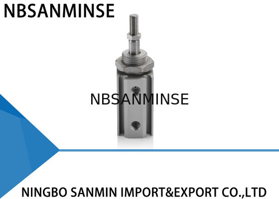 Rubber Bumper Single Rod Pin Air Pneumatic Cylinder With Thread / Without Thread