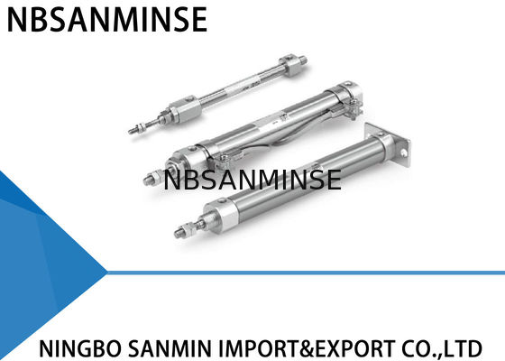 Double Acting Single Rod Pneumatic Air Cylinder Bore Size 6 / 10 / 16 1MPa