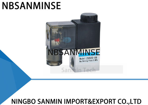 2 Way 2 Position 1/8 " 1/4 " Port Size Pneumatic Solenoid Valve NBR Material Oil Seal