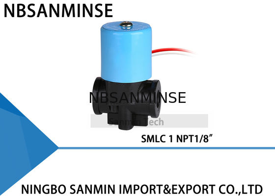 Plastic Brass Solenoid Valve Normally Closed 2 Way Plastic Valve Body 30cm Lead Length