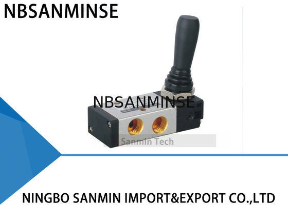 4H Series Pneumatic Solenoid Valve Two Position / Three Position Five Way Hand Pull