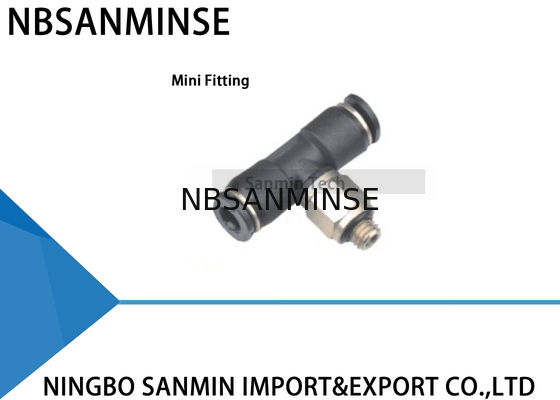 PB - C Compact One Touch Fitting Mini Fittings Plastic Male Branch Tee Fitting Pneumatic Push In Connector Sanmin