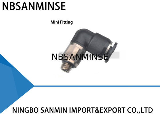 PL - C Compact One Touch Fitting Mini Fittings Plastic Pneumatic Parts Push In Air Male Elbow Fitting Sanmin