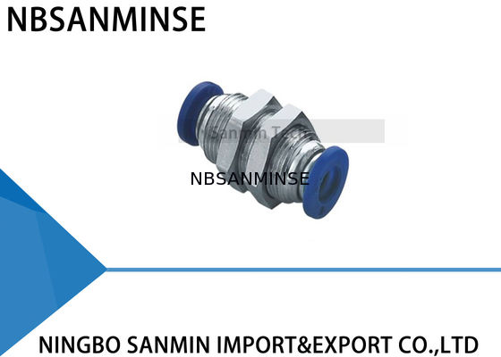 PMM Bulkhead Union Tube Pneumatic Hose Quick Cnnecting PU Tube Fitting Plastic Fitting Sanmin