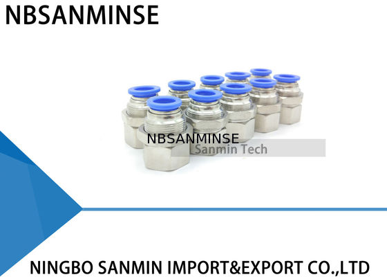 PMF Bulkhead Female Straight Fitting Plastic Fitting Tube Fitting Accessories Street Pneumatic Parts In Sanmin