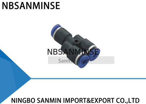 PY Air Compressor Pneumatic Union Y Fitting Quick Connecting PU Tube Accessories Push In Fitting Sanmin