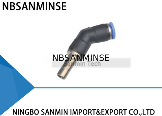 PLJ45 Degree Elbow Connector Pneumatic Air Compressor Push in Fittings High Quality Sanmin