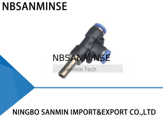 PDJ Pneumatic Hose Connector Branch Run Tee Push In One-Touch Air Quick Fittings High Quality Sanmin