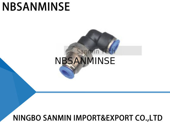 PLM Bulkhead Union Elbow Pneumatic Air Connector Quick Connecting Tube Fitting High Quality Sanmin