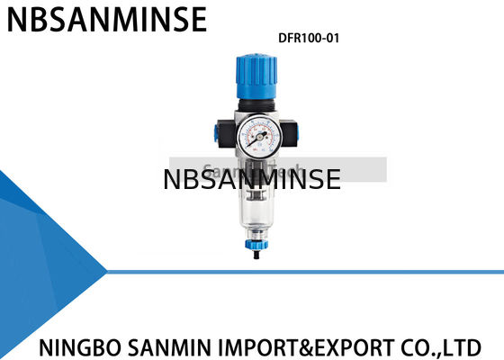 Blue Black Pneumatic Filter Regulator Lubricator Air Source Equipment