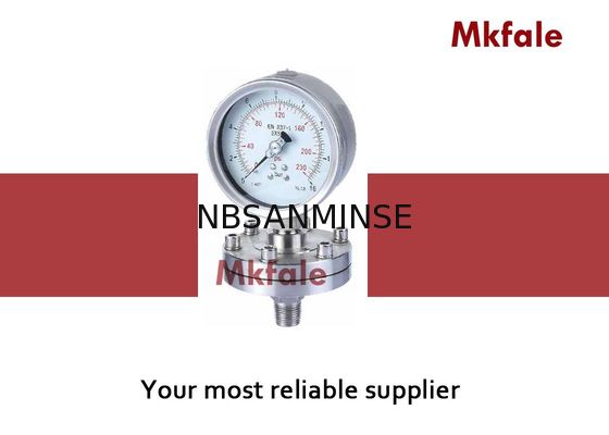 SMPD Sanitary Liquid Pressure Gauge Diaphragm Seal Pressure Gauge Double Laser Welding