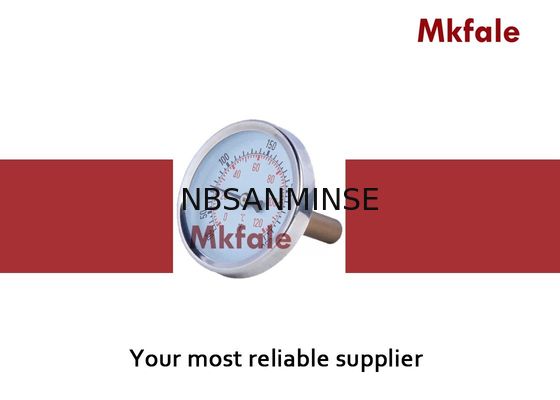 SMKP Chromed Steel Bimetallic Thermometer Temperature Element  Class 2.5 Accuracy