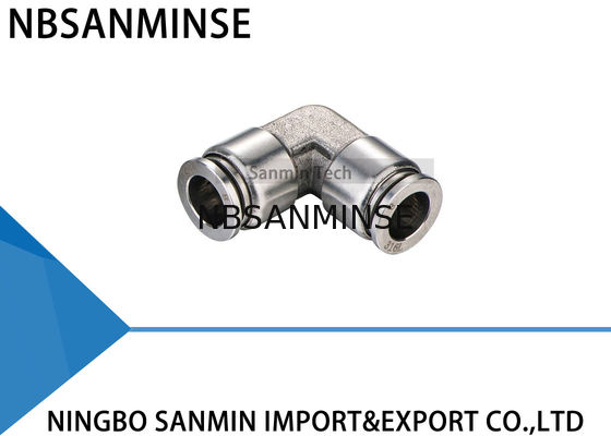 SS316L Stainless Steel Pneumatic Air Fittings Pneumatic Tube Union Elbow Fitting