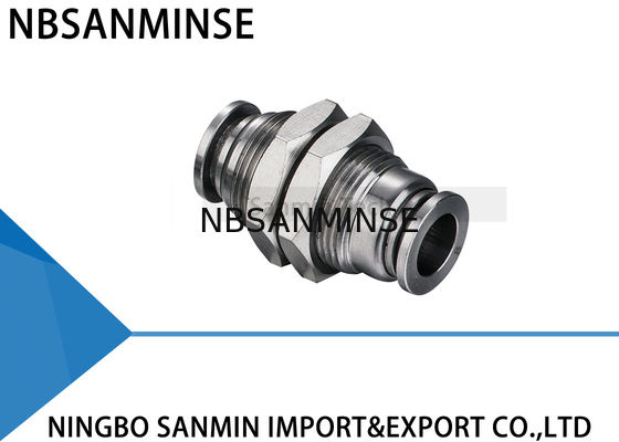 Stainless Steel Anticorrosion Food Grade Quick Connect Air Tube Accessories Bulkhead Union Fitting