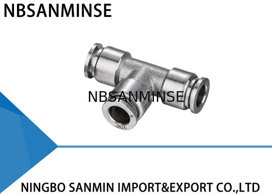 NBSANMINSE SSPUT Connector Pneumatic Anticorrosion Air Compressor Stainless Steel Fittings Food Grade Fitting Union Tee