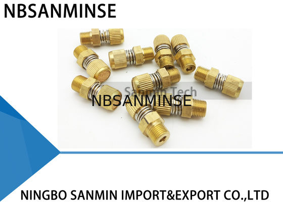 Pneumatic Air Fittings NBSANMINSE SD Type Of Timing Pneumatic Muffler Brass Silence Exhaust Air Sintered
