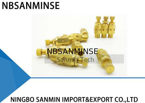 NBSANMINSE C Type Pneumatic Air Fittings Muffler Throttle Valve Pneumatic Brass Silencer