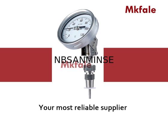 High Accuracy Bimetallic Thermometer Liquid Pressure Gauge For Engineering Measurement Instrument