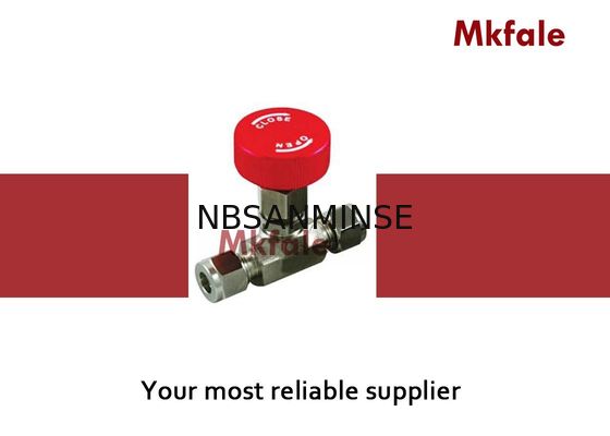 MNV Mini Gas Needle Hydraulic Ball Valve Tube End Connection Angle Type