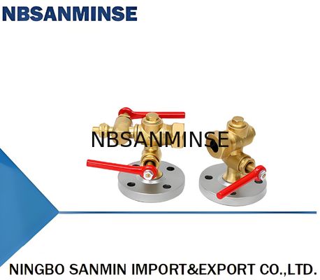 3 4 1.6Mpa Seal Test Pressure Brass PTFE Forged Steel Flange Type Liquid Level Gauge For Performance