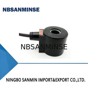 16431 Lead Type Solenoid Valve Coil DC 18 Watt Normal Power Black Color