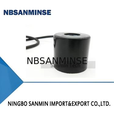 16431 Lead Type Solenoid Valve Coil DC 18 Watt Normal Power Black Color