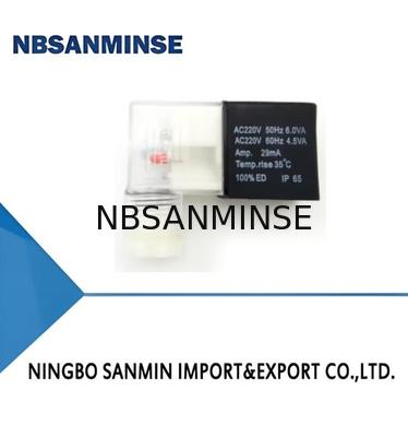 Connection Type DIN43650B AC220V 24vdc Solenoid Coil 4V210 Series