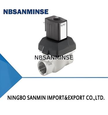 Servo-assisted 2/2-way Diaphragm Valve with Steel Material and Brass Solenoid Valve