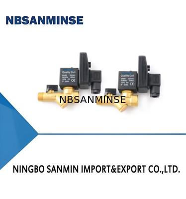 NBSANMINSE Electronic Drain Valve G1/2 1.6 Mpa SR-B-15 Brass Solenoid Valve DC24V AC220V Air Compressor Drainer