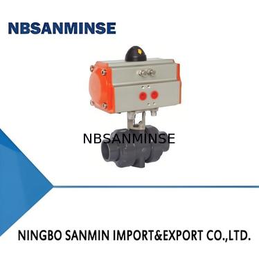 UPVC/CPVC/PPH Electric and Pneumatic Ball Valves for Medium Pressure 1.2MPa and Low Pressure 0.035MPa~0.35MPa Applications