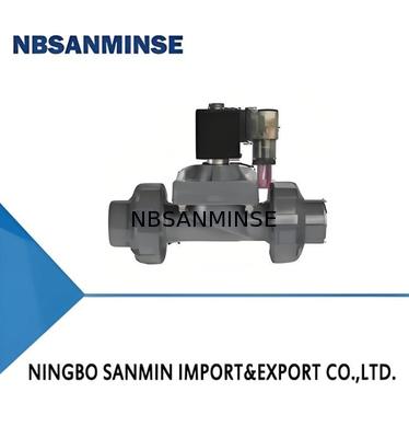 PVC Water Solenoid Valve with 0～1.0MPa Working Pressure 1.2MPa Compression Strength and -5～50℃ Working Temperature